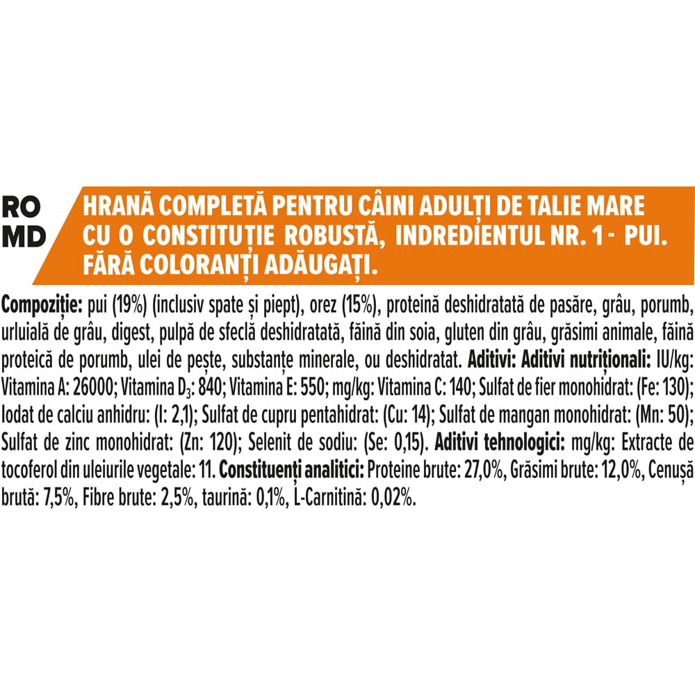 Hrana uscata pentru caini PURINA PRO PLAN Everyday Nutrition Large Robust, Adult, Pui, 10 kg