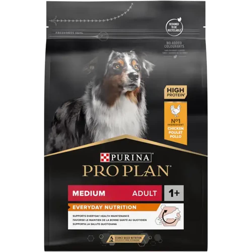 Hrana uscata pentru caini PURINA PRO PLAN Everyday Nutrition Medium, Adult, Pui, 10 kg