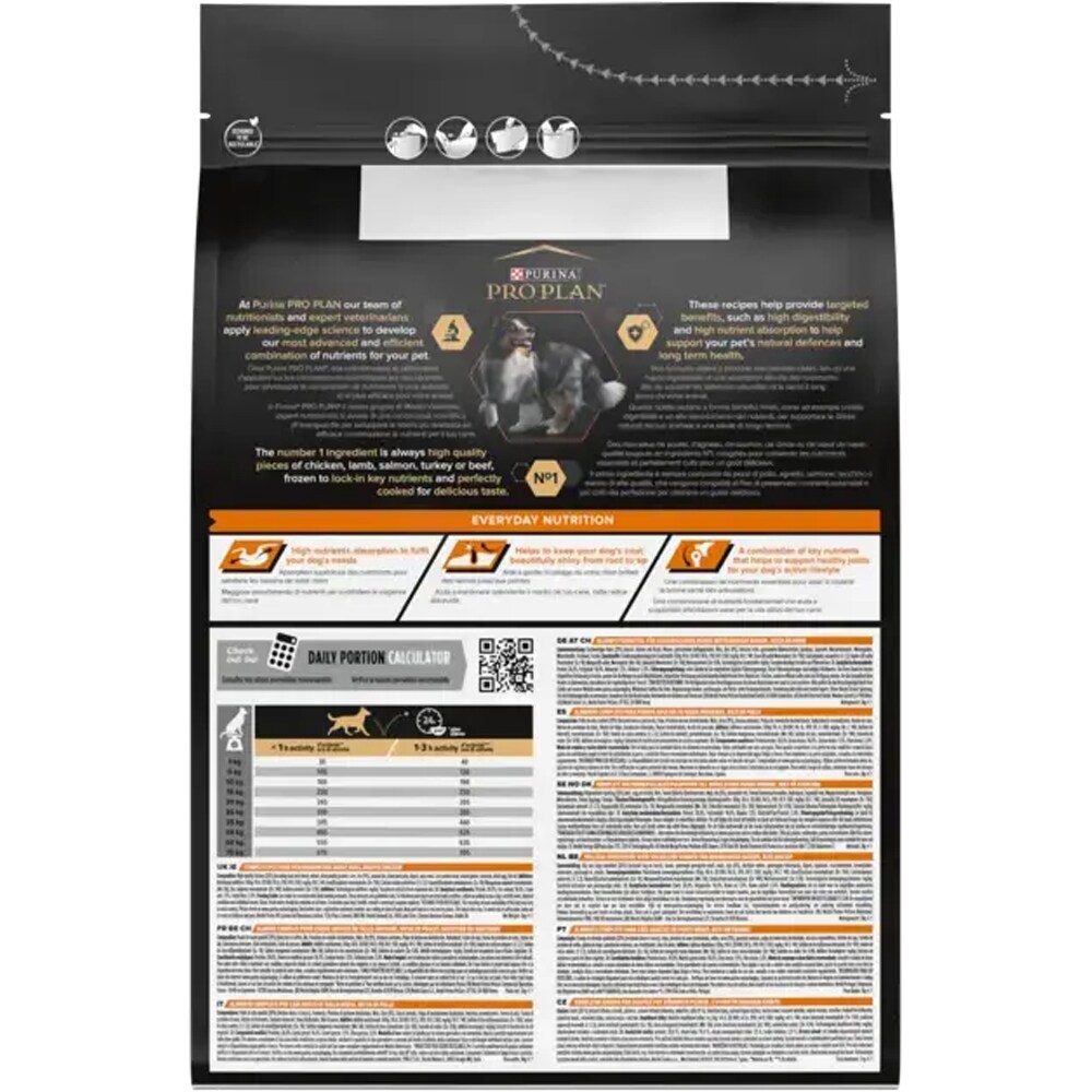 Hrana uscata pentru caini PURINA PRO PLAN Everyday Nutrition Medium, Adult, Pui, 10 kg