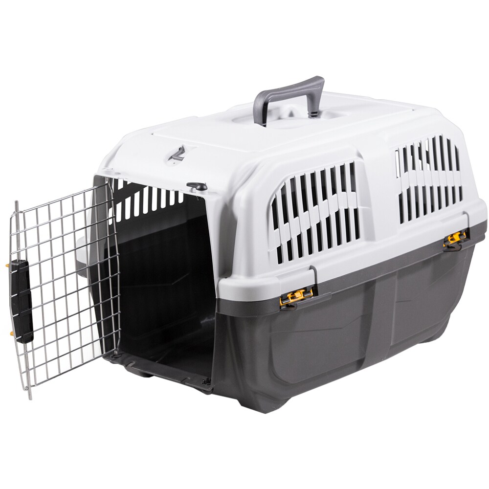 Cusca transport animale SKUDO 3, 60 x 40 x 39 cm, gri