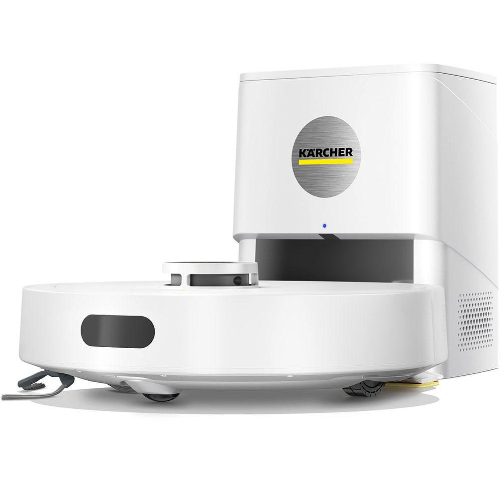 Aspirator robot KARCHER RVC 3 Classic Comfort 1.269-120.0, 0.24l, 14.4V, autonomie max 130 min, Wi-Fi, Navigare Lidar, alb