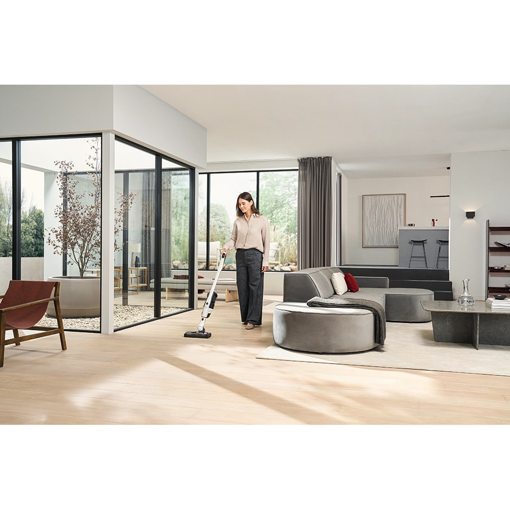 Aspirator vertical MIELE Triflex HX3 12878340, 0.5l, 25.2V, autonomie max 70 min, alb