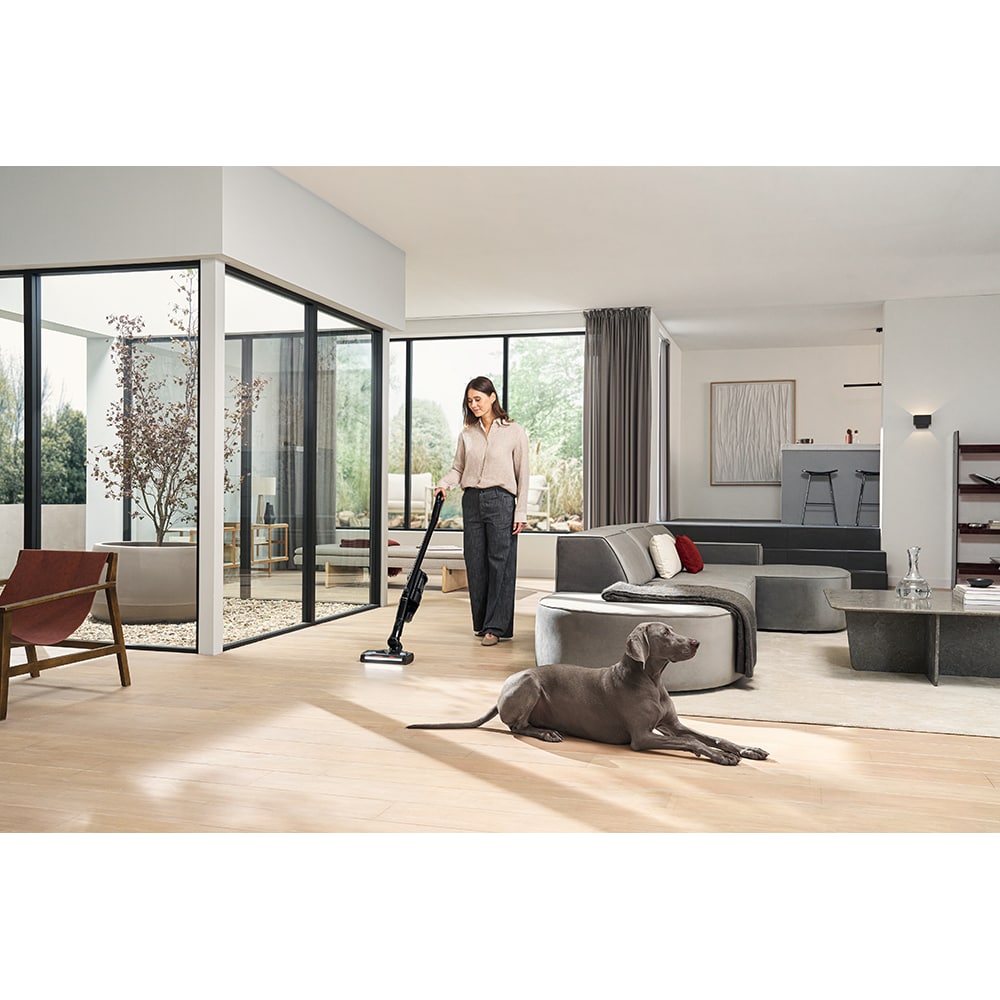 Aspirator vertical MIELE Triflex HX3 Cat&Dog 12878350, 0.5l, 25.2V, autonomie max 70 min, negru