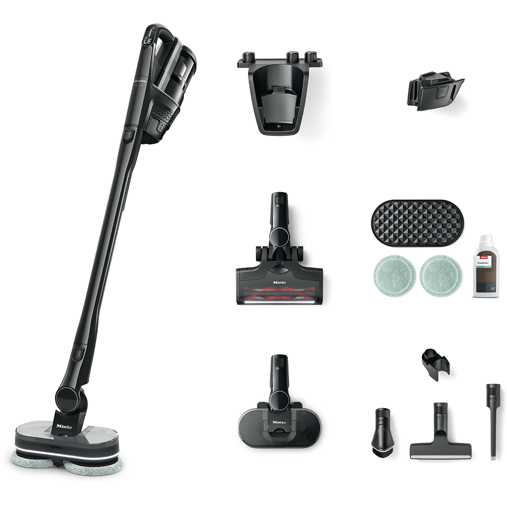 Aspirator vertical MIELE Triflex HX3 Aqua 12878380, 0.5l, 25.2V, autonomie max 70 min, negru