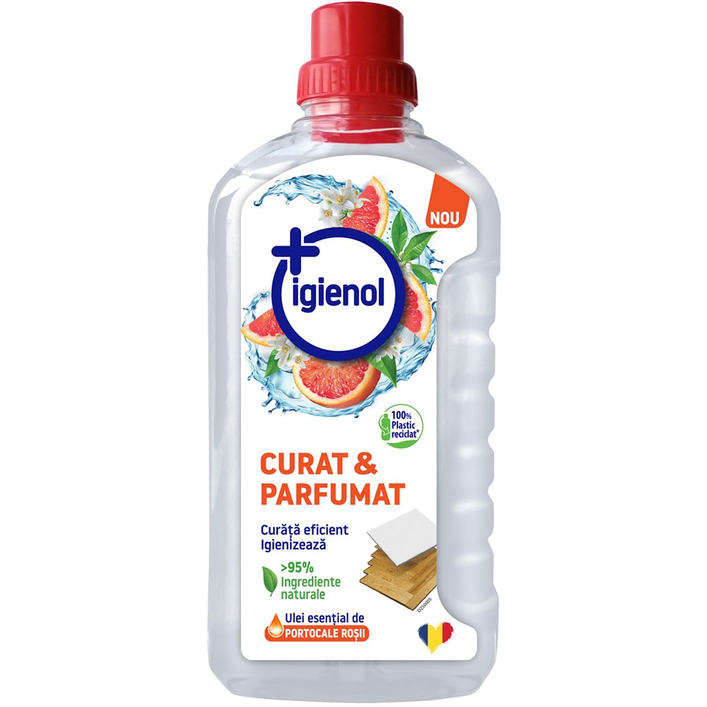 Solutie de curatare pardoseli IGIENOL Curat & Parfumat, Portocale rosii, 1 l