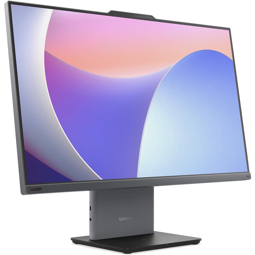 Sistem PC All in One LENOVO ThinkCentre neo 50a 27 Gen 5, Intel Core 7 240H pana la 5.2GHz, 27" Full HD Touch, 32GB, SSD 1TB, Intel Graphics, Windows 11 Pro, Luna Grey