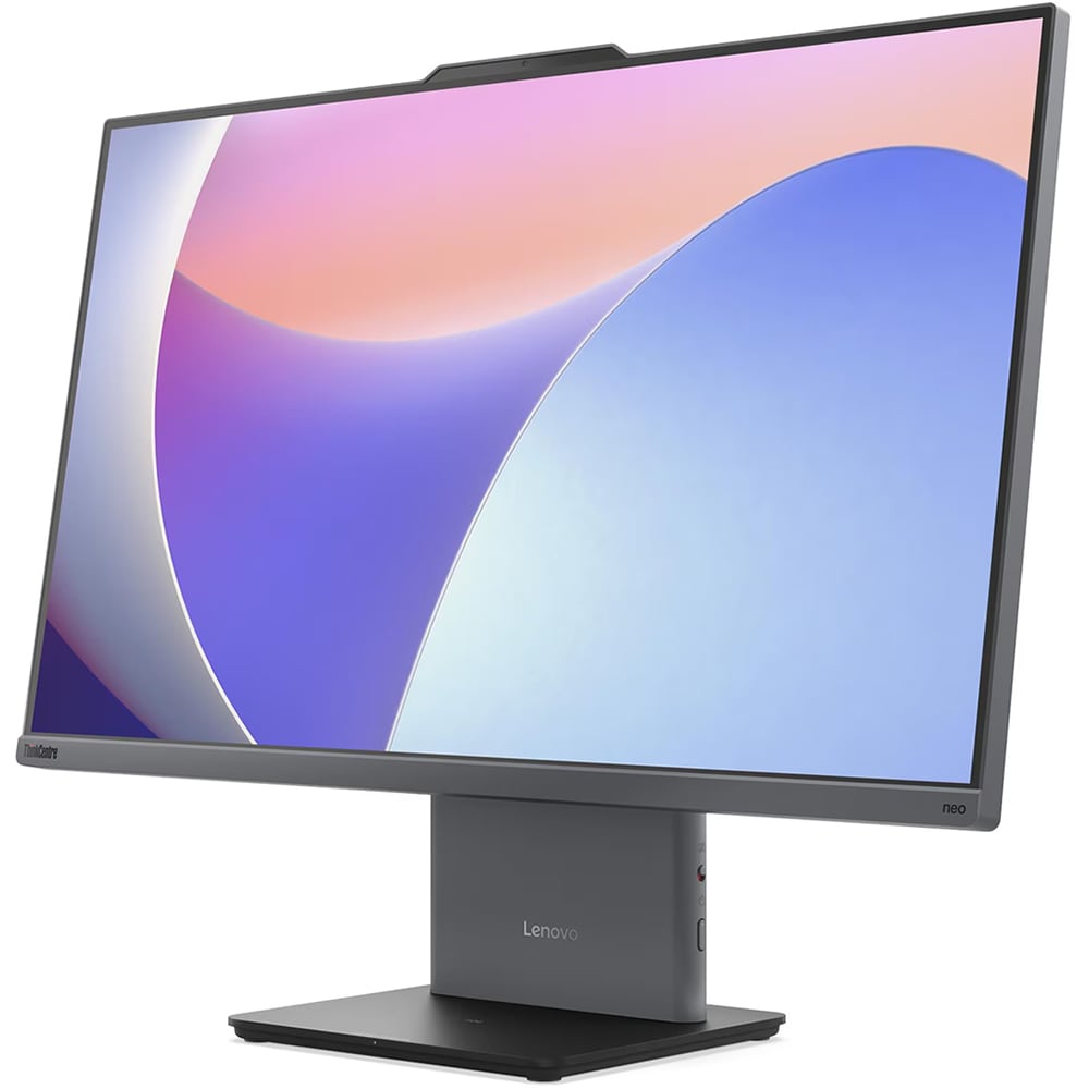 Sistem PC All in One LENOVO ThinkCentre neo 50a 27 Gen 5, Intel Core 7 240H pana la 5.2GHz, 27" Full HD Touch, 32GB, SSD 1TB, Intel Graphics, Windows 11 Pro, Luna Grey