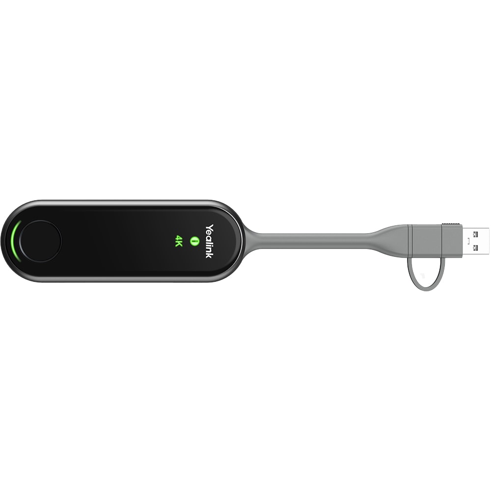 Adaptor wireless videoconferinta YEALINK PA20, 4K UHD, USB-C/USB-A, Wi-Fi 6, negru-gri
