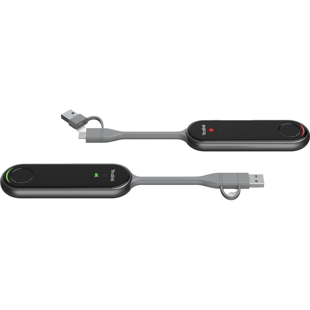 Adaptor wireless videoconferinta YEALINK PA20, 4K UHD, USB-C/USB-A, Wi-Fi 6, negru-gri
