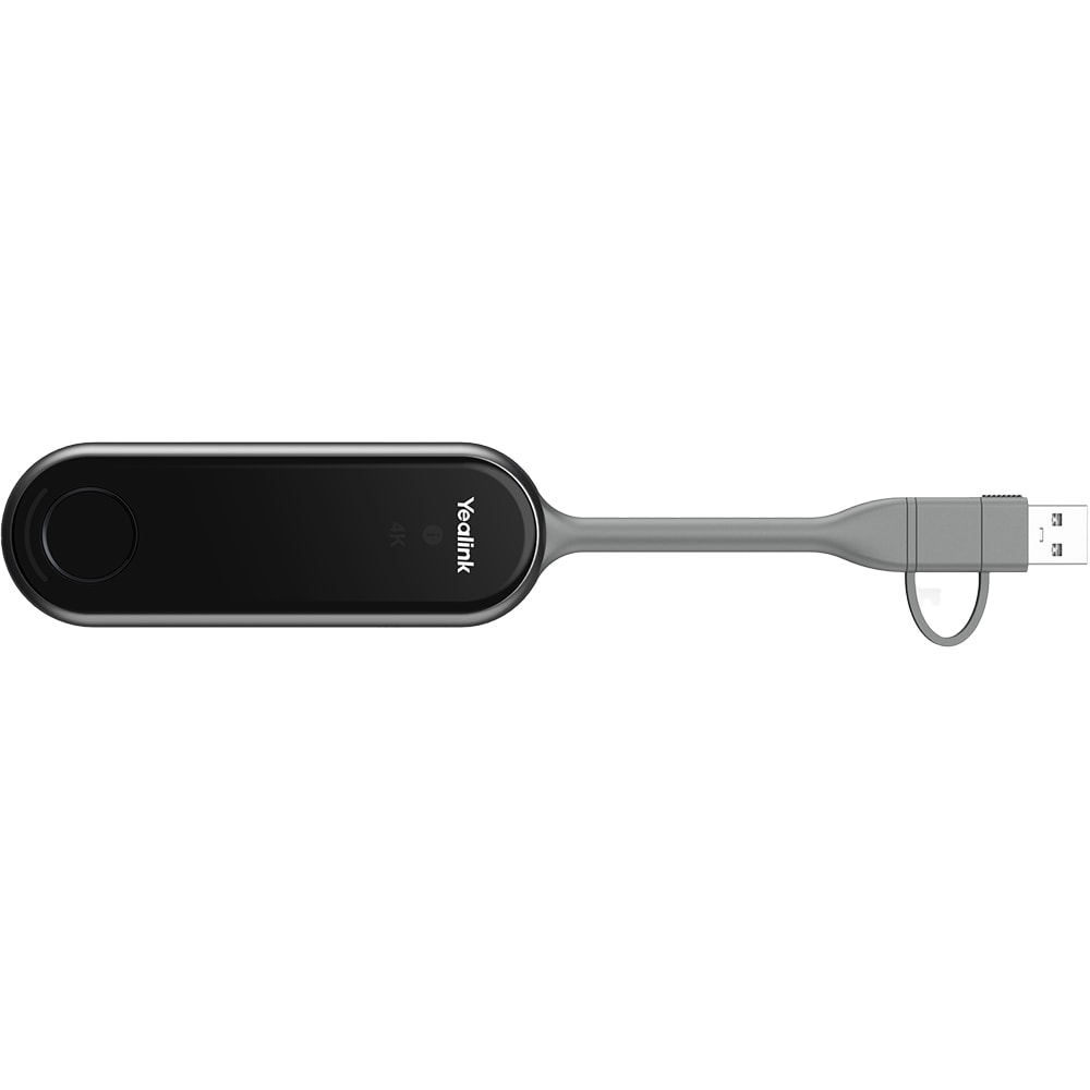 Adaptor wireless videoconferinta YEALINK PA20, 4K UHD, USB-C/USB-A, Wi-Fi 6, negru-gri