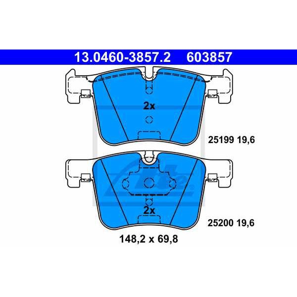 Placute frana fata ATE 13046038572, BMW