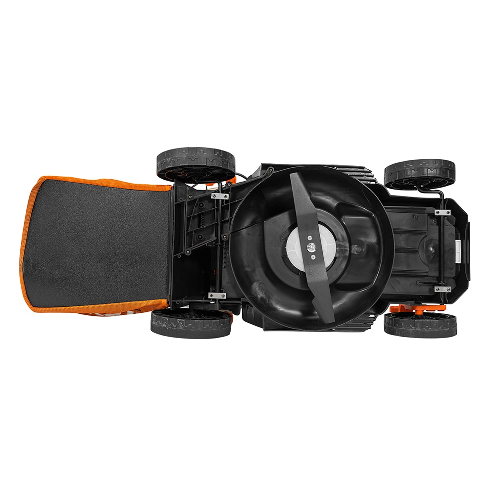 Masina de tuns iarba pe acumulator RURIS Bravo 133XE, Electrica, 4Ah, 20V, latime taiere 33 cm, cos 30L, portocaliu