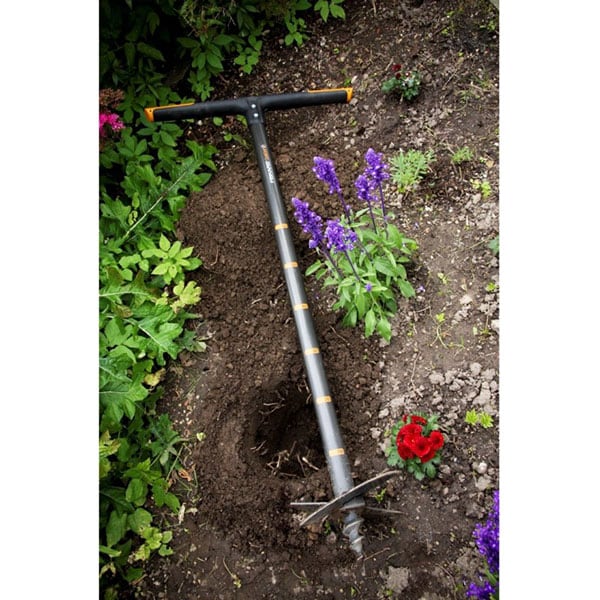 Burghiu de pamant Fiskars QuikDrill S 134710, 110cm, otel