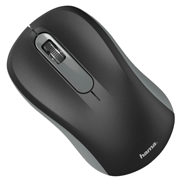 Mouse Wireless HAMA AMW-200, 1300 dpi, negru-gri
