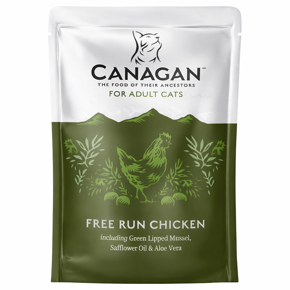 Hrana umeda pentru pisici CANAGAN, Adult, Pui, 8 x 85 g