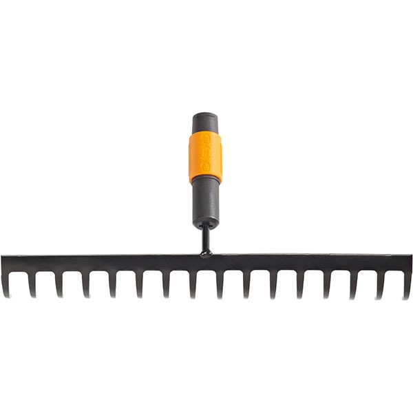 Grebla pentru sol FISKARS QuickFit 135512, 16 dinti, otel carbon