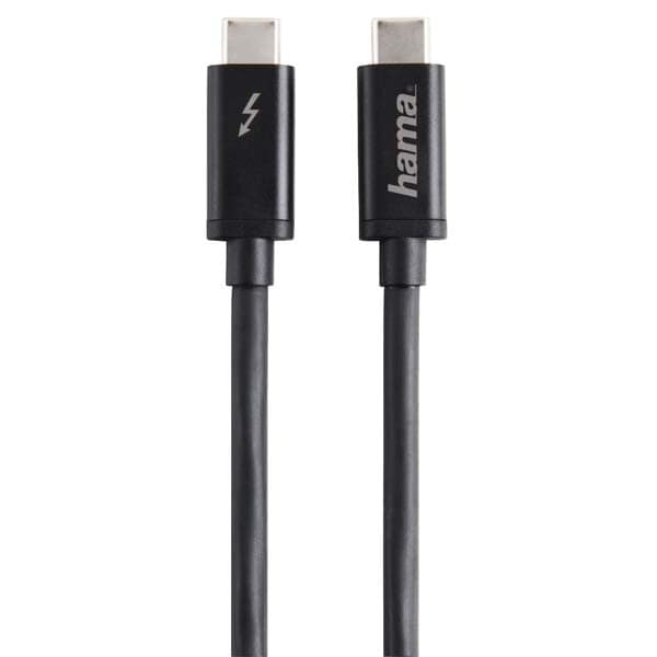 Cablu Thunderbolt 3 - USB-C HAMA 135709, 1m, negru