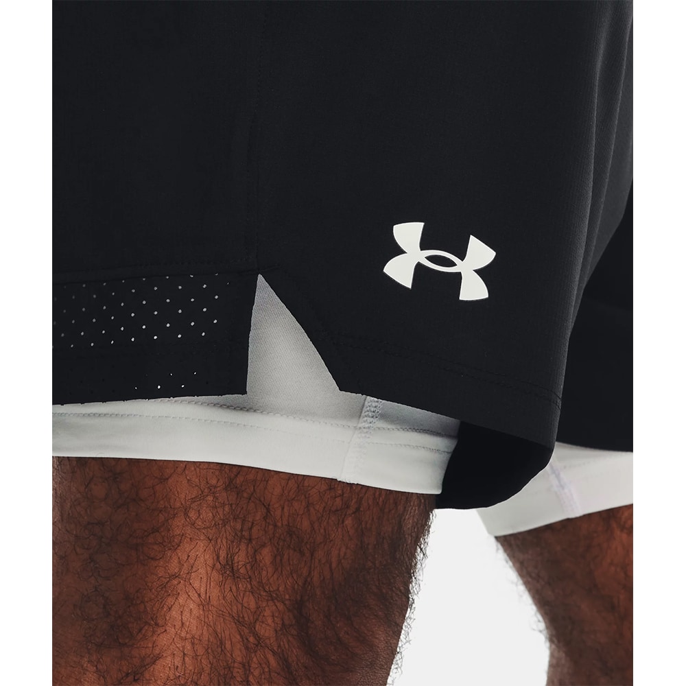 Pantaloni scurti barbati UNDER ARMOUR UA Vanish Woven 2In1 Sts, marimea S, negru