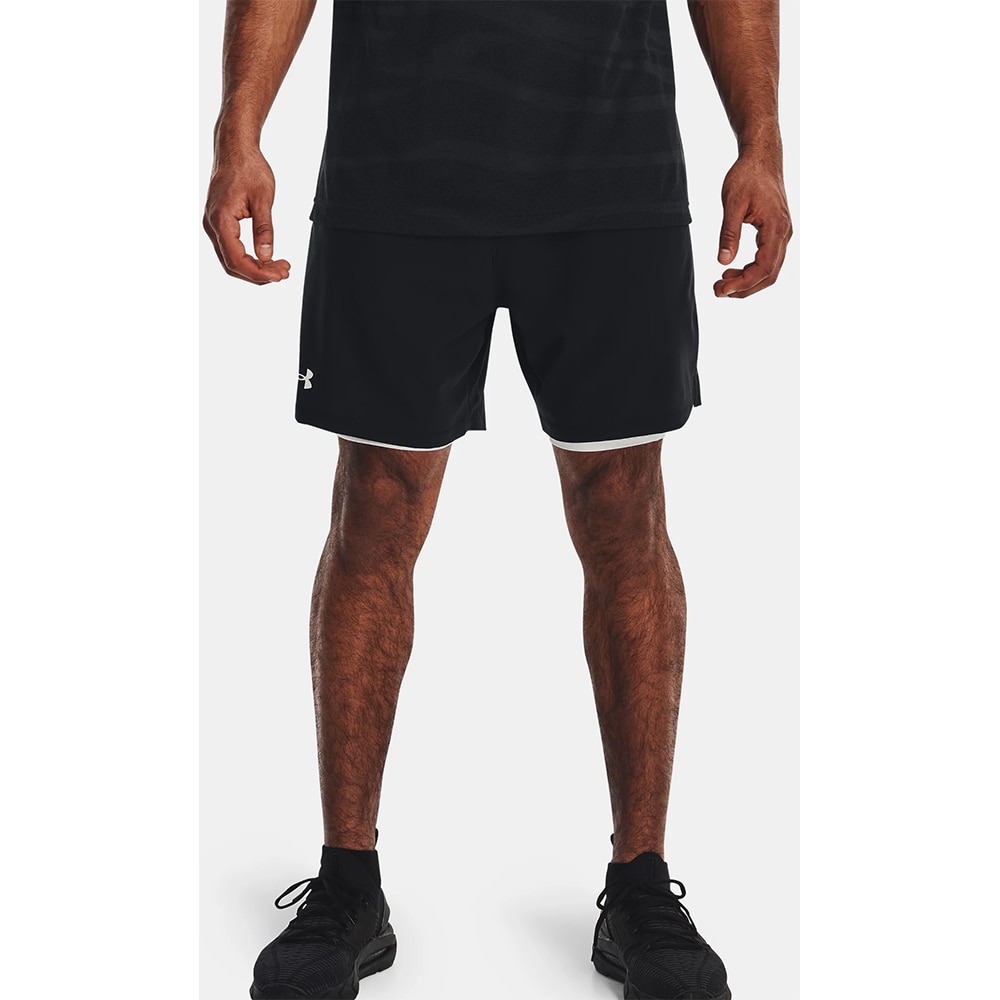 Pantaloni scurti barbati UNDER ARMOUR UA Vanish Woven 2In1 Sts, marimea S, negru