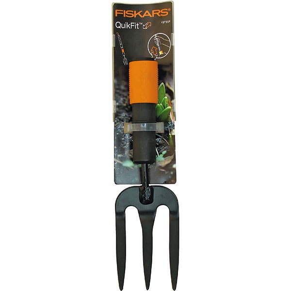 Cultivator furca cu 3 dinti FISKARS QuikFit 137552, 27.3cm, otel