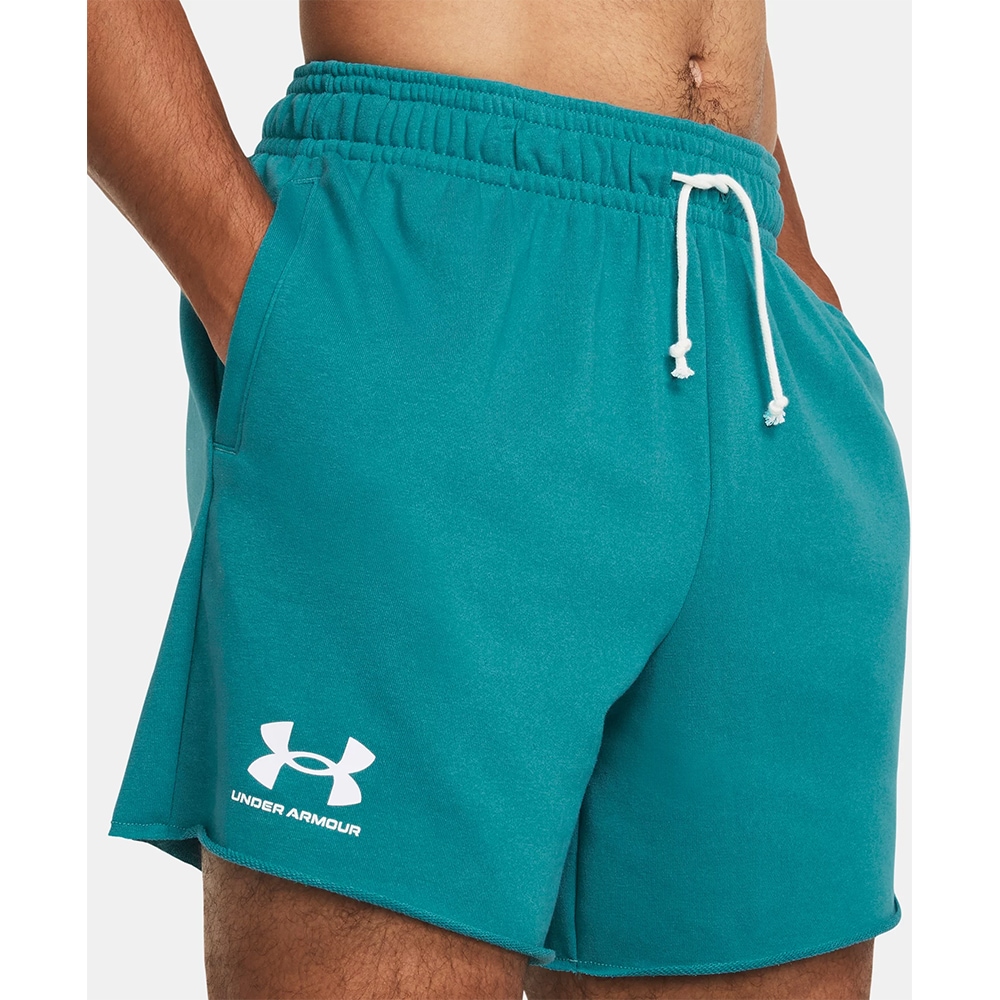 Pantaloni scurti barbati UNDER ARMOUR UA Rival Terry 6In Short, marimea L, albastru