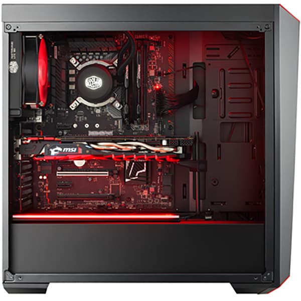 Carcasa PC COOLER MASTER MasterBox Lite 5 RGB, USB 3.0, Fara sursa, negru