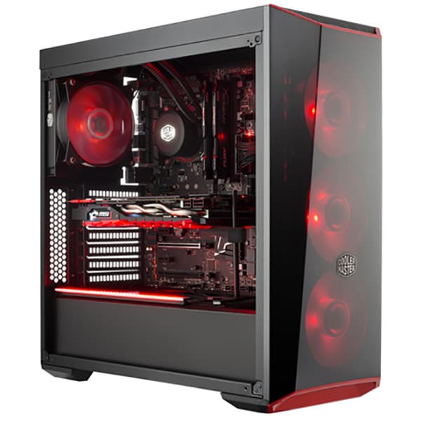 Carcasa PC COOLER MASTER MasterBox Lite 5 RGB, USB 3.0, Fara sursa, negru