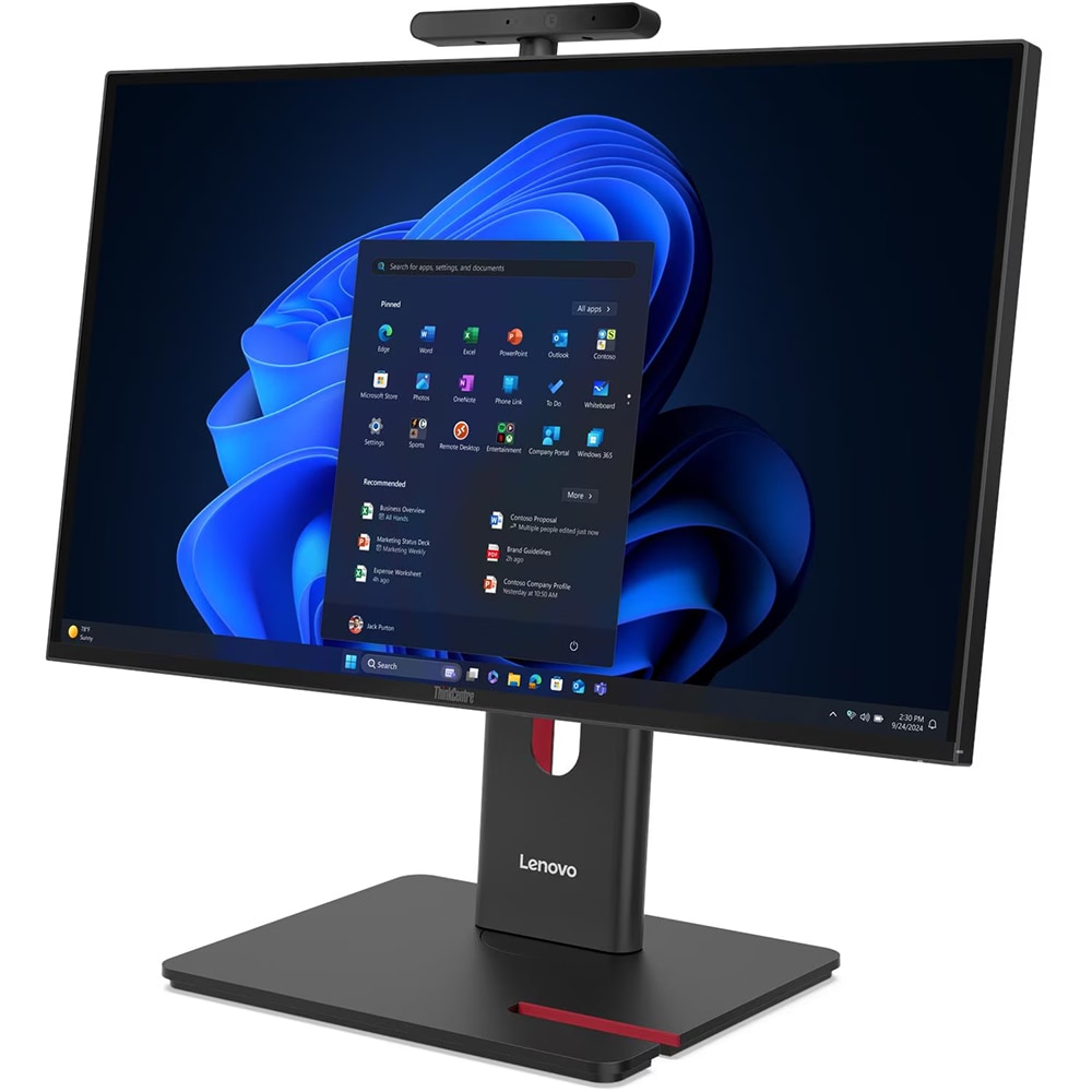 Sistem All in One LENOVO ThinkCentre M90a Gen 6, Intel Core Ultra 9 285 pana la 5.6GHz, 23.8" Full HD, 16GB, SSD 1TB, NVIDIA GeForce RTX 4050 6GB, Windows 11 Pro, negru