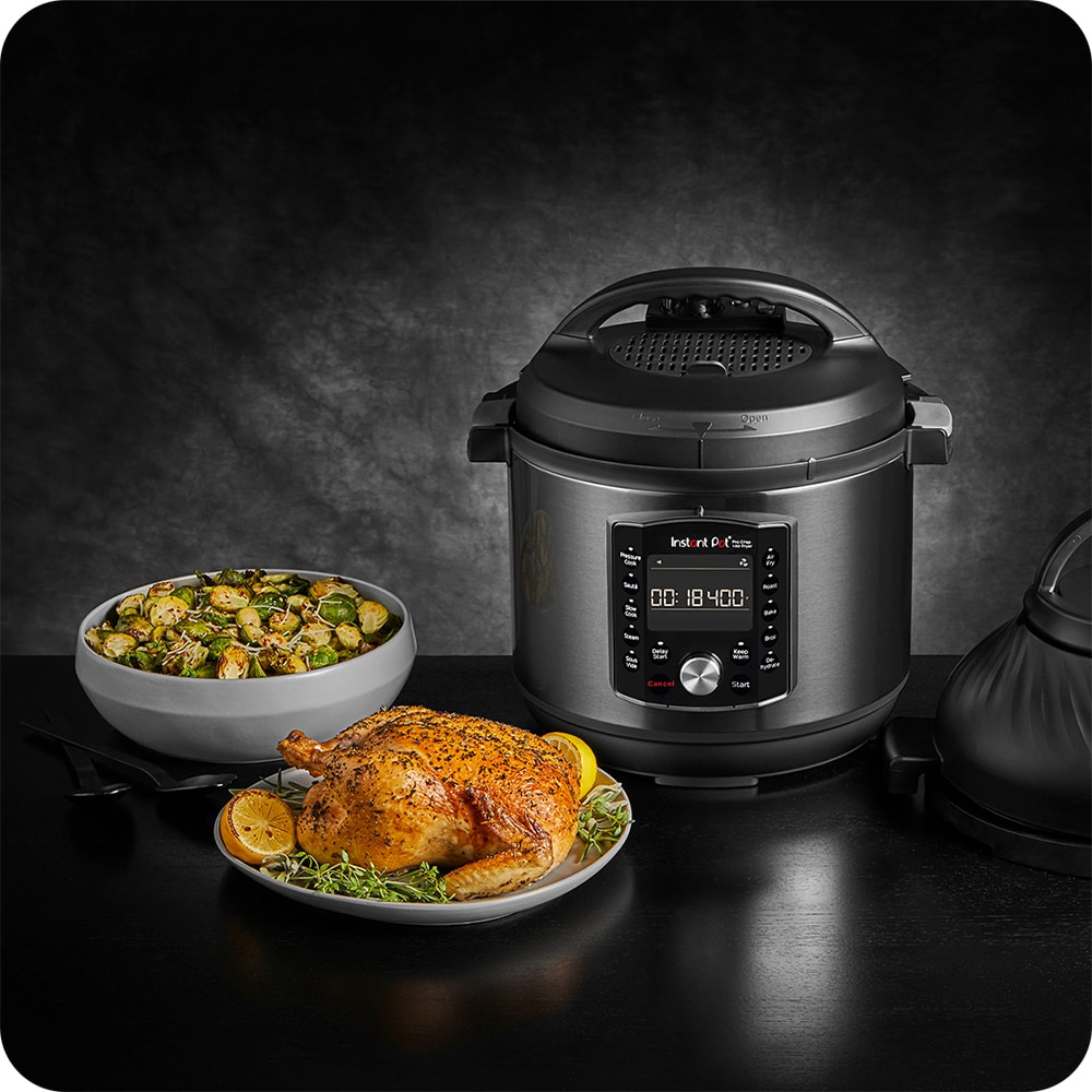 Multicooker INSTANT POT Combi Pro Crisp 140002701EU, 8l, 1500W, 11 programe, negru