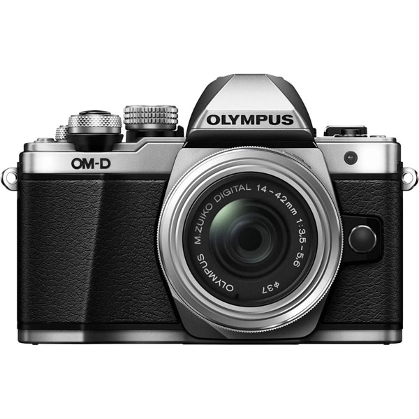 Aparat foto Mirrorless OLYMPUS E-M10 Mark III, 16.1 MP, 4K, Wi-Fi, argintiu + Obiectiv EZ-M1442IIR