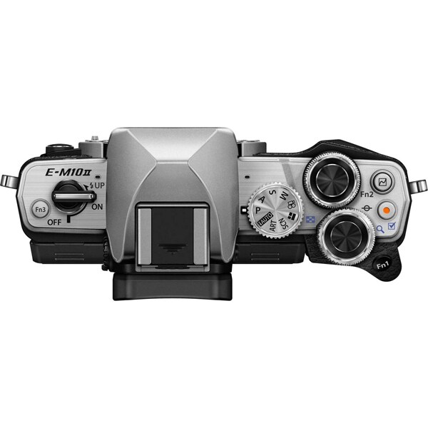 Aparat foto Mirrorless OLYMPUS E-M10 Mark III, 16.1 MP, 4K, Wi-Fi, argintiu + Obiectiv EZ-M1442IIR