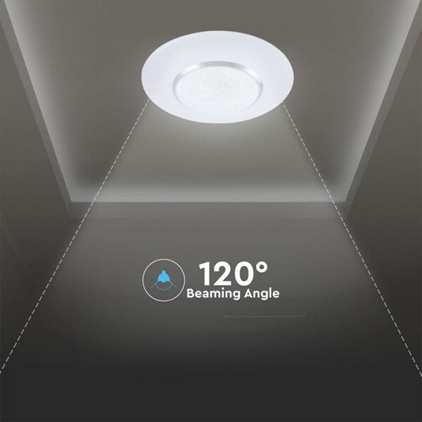 Plafoniera LED V-TAC 14621, 60W, 4200lm, lumina variabila, alb