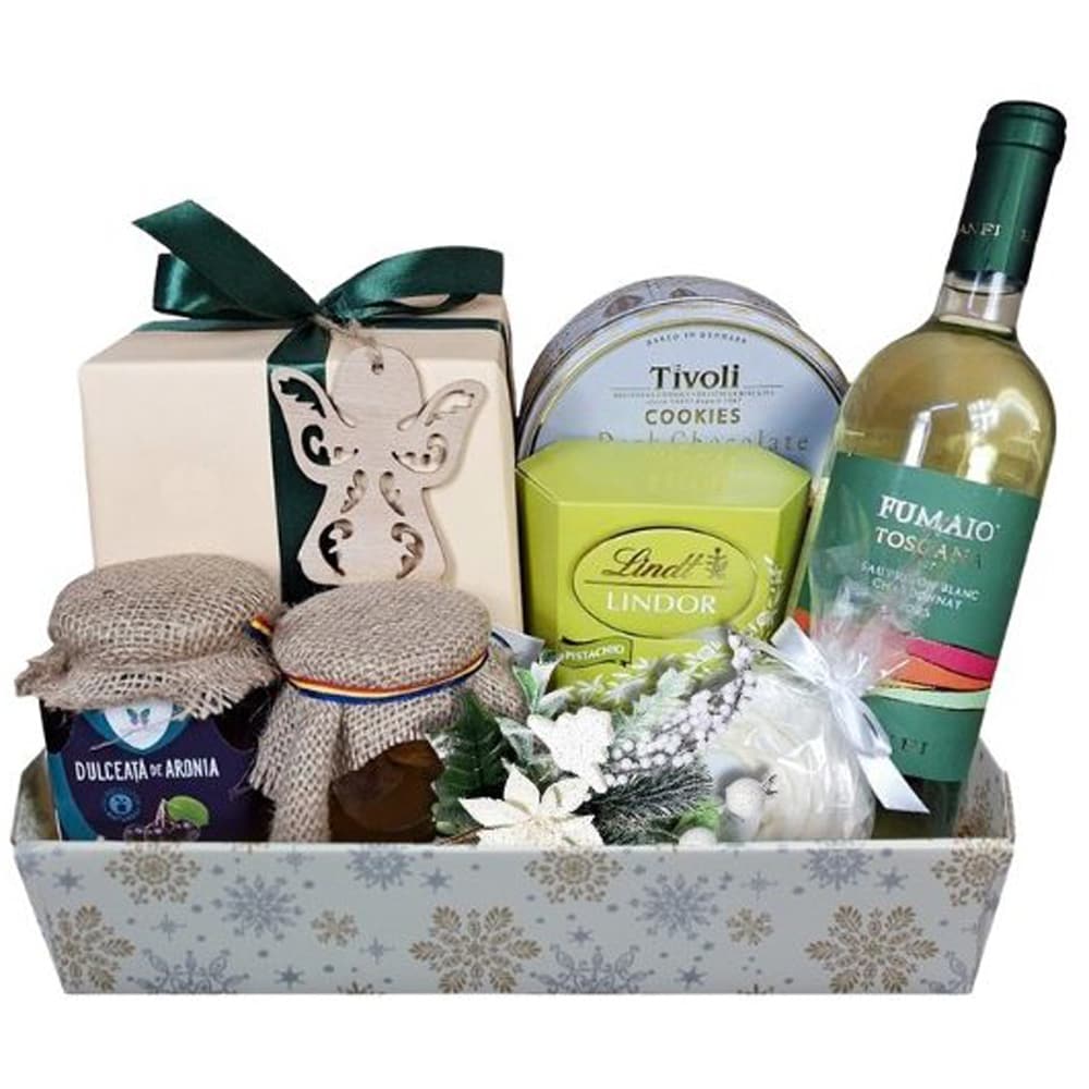 Cos cadou LUXURY BASKETS Craciun Elegant Banfi Toscana 8CEBT