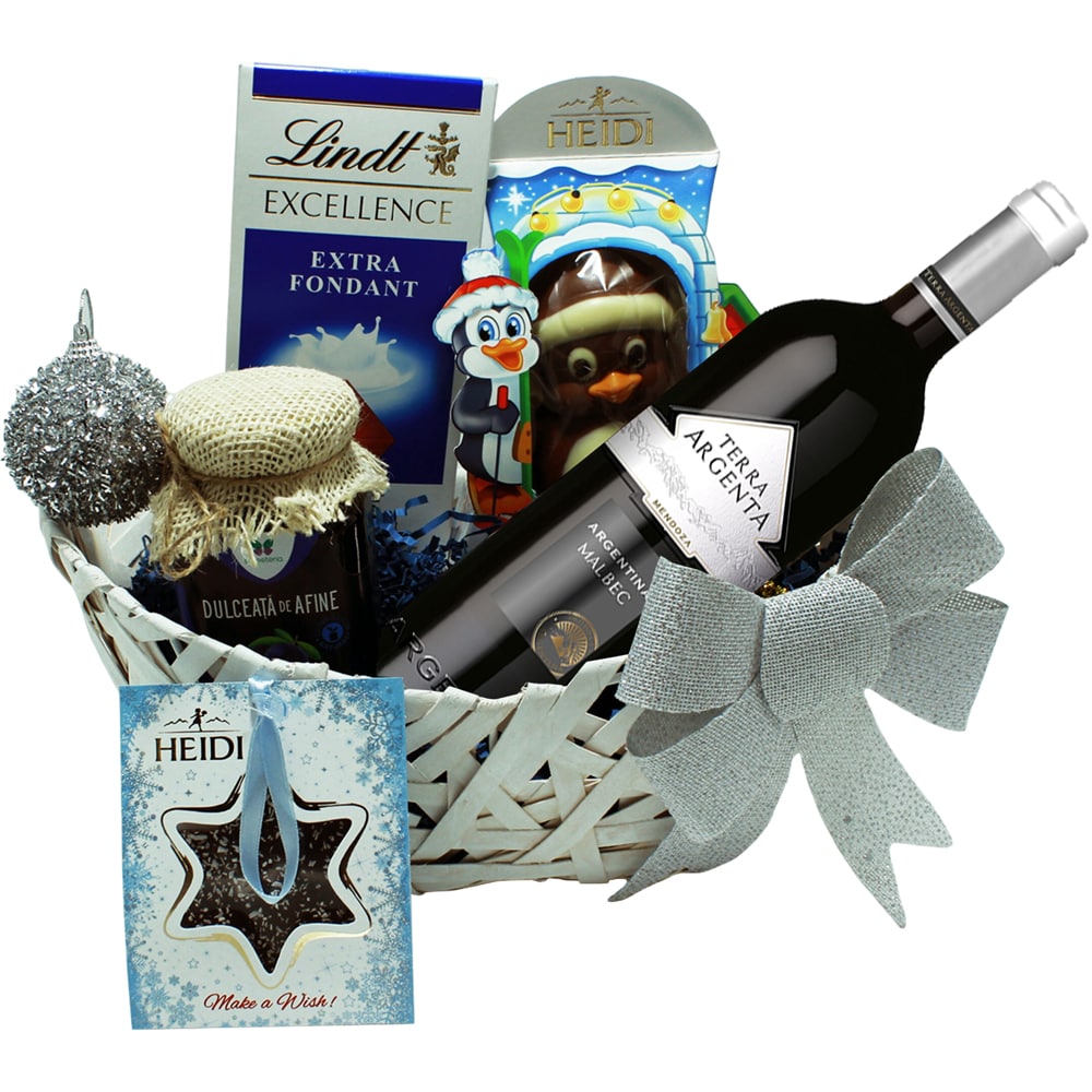 Cos cadou LUXURY BASKETS Little Blue Star 6LBS