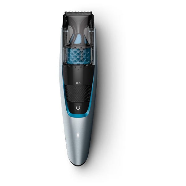 Set de tuns barba cu aspirator PHILIPS BT7210/15, acumulator, 75 min autonomie, argintiu