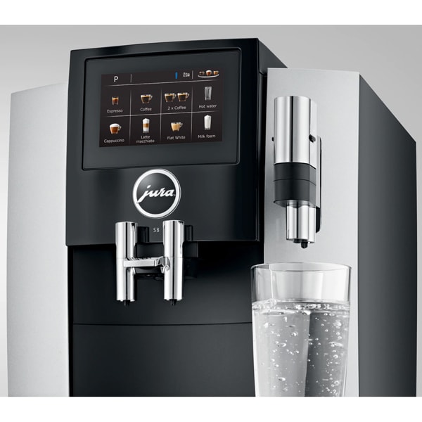 Espressor automat JURA S8, 1.9l, 1450W, 15 bar, argintiu-negru