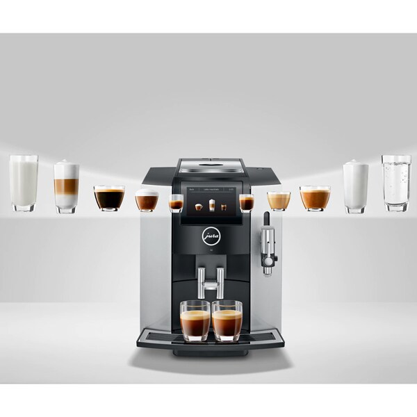 Espressor automat JURA S8, 1.9l, 1450W, 15 bar, argintiu-negru