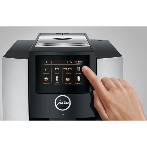 Espressor automat JURA S8, 1.9l, 1450W, 15 bar, argintiu-negru