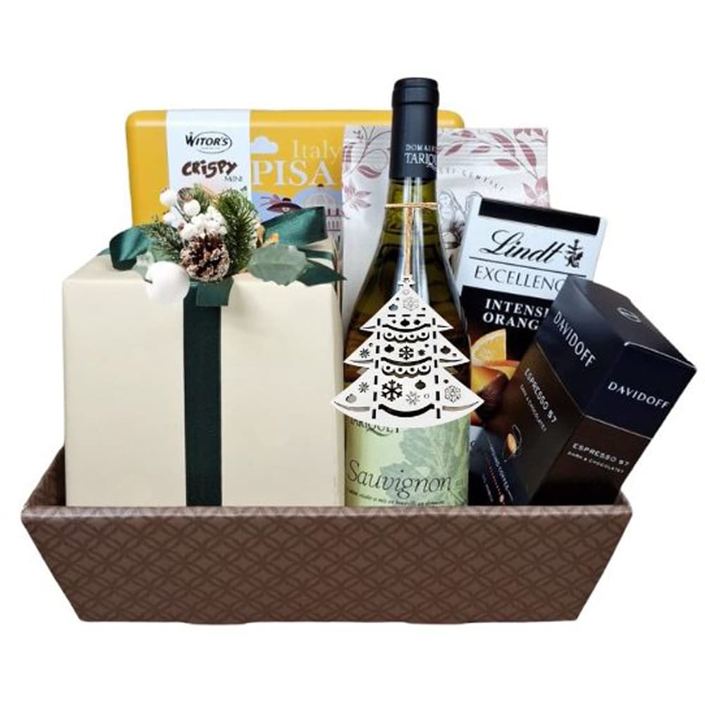 Cos cadou LUXURY BASKETS Craciun Sauvignon Blanc 7CSB