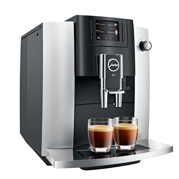 Espressor automat JURA Platinum E6, 1.9l, 1450W, 15 bar, sistem Thermoblock, argintiu-negru