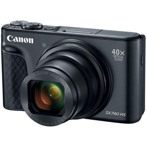 Aparat foto digital CANON PowerShot SX740 HS Lite Travel Kit, 20.3 MP, 4K, Wi-Fi, negru