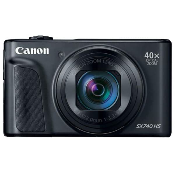 Aparat foto digital CANON PowerShot SX740 HS Lite Travel Kit, 20.3 MP, 4K, Wi-Fi, negru