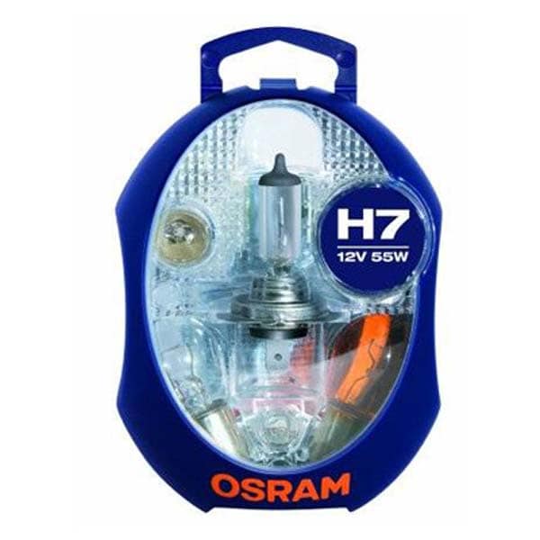 Set becuri auto OSRAM H7, 55W, 12V + sigurante
