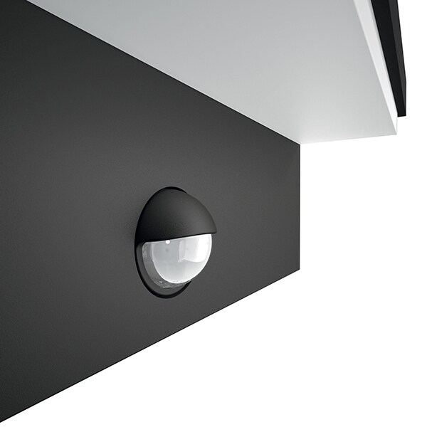 Lampa de perete cu senzor de miscare PHILIPS myGarden Bustan IR 16484/93/P0, 2x4.5W, IP44, antracit