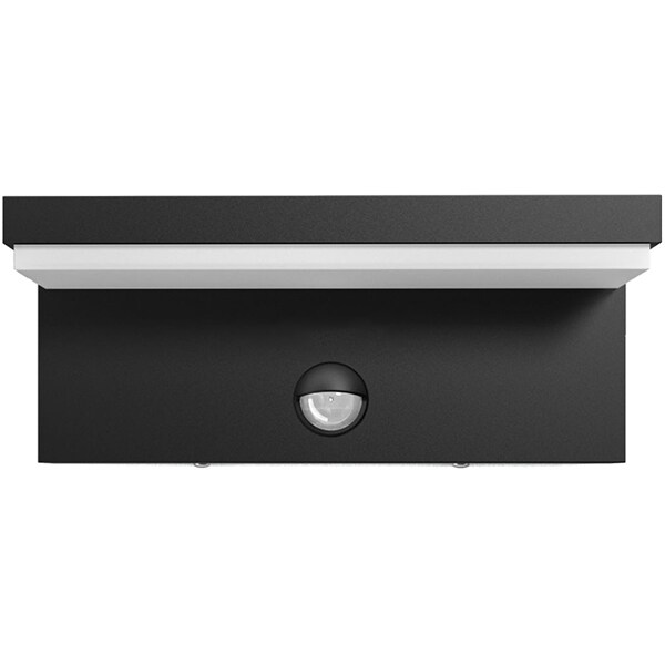 Lampa de perete cu senzor de miscare PHILIPS myGarden Bustan IR 16484/93/P0, 2x4.5W, IP44, antracit