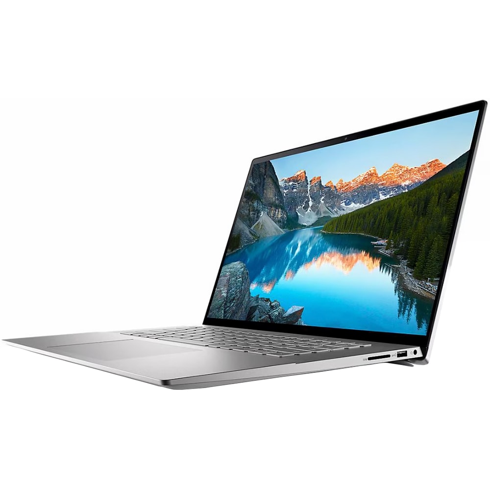 Laptop DELL Inspiron 16 5620, Intel Core i5-1235U pana la 4.4GHz, 16" FHD+, 16GB, SSD 512GB, Intel Iris Xe Graphics, Ubuntu, argintiu