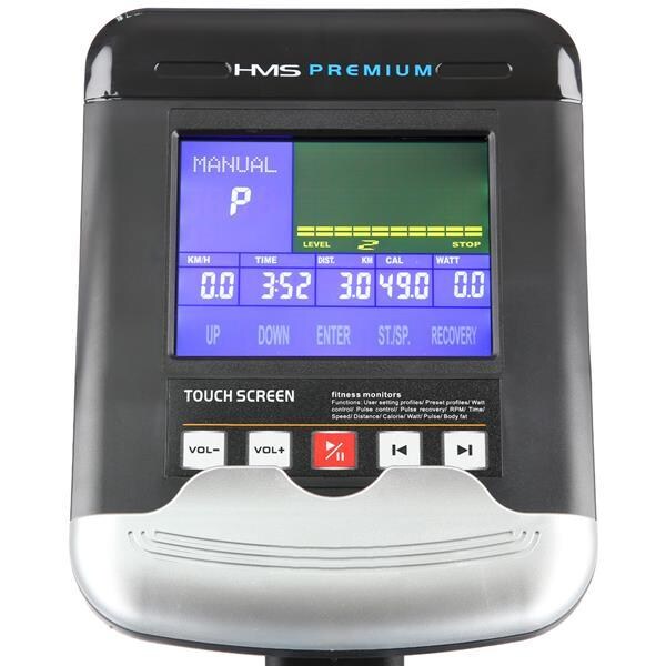 Bicicleta magnetica HMS 1701007, volanta 9 kg, greutate suportata 120 kg, negru