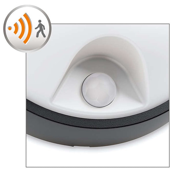 Aplica exterior PHILIPS myGarden 8718696125953, 3.5W, 320lm, senzor de miscare, alb-negru