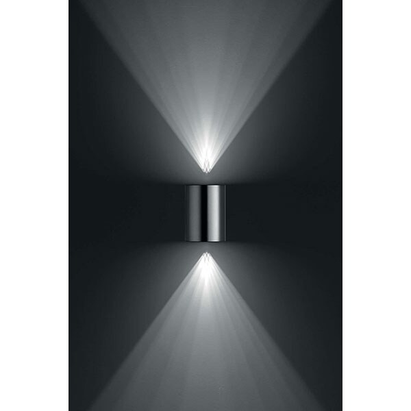 Aplica exterior LED PHILIPS myGarden Buxus 8718696159408, 9W, 1000lm, IP44, lumina calda, inox