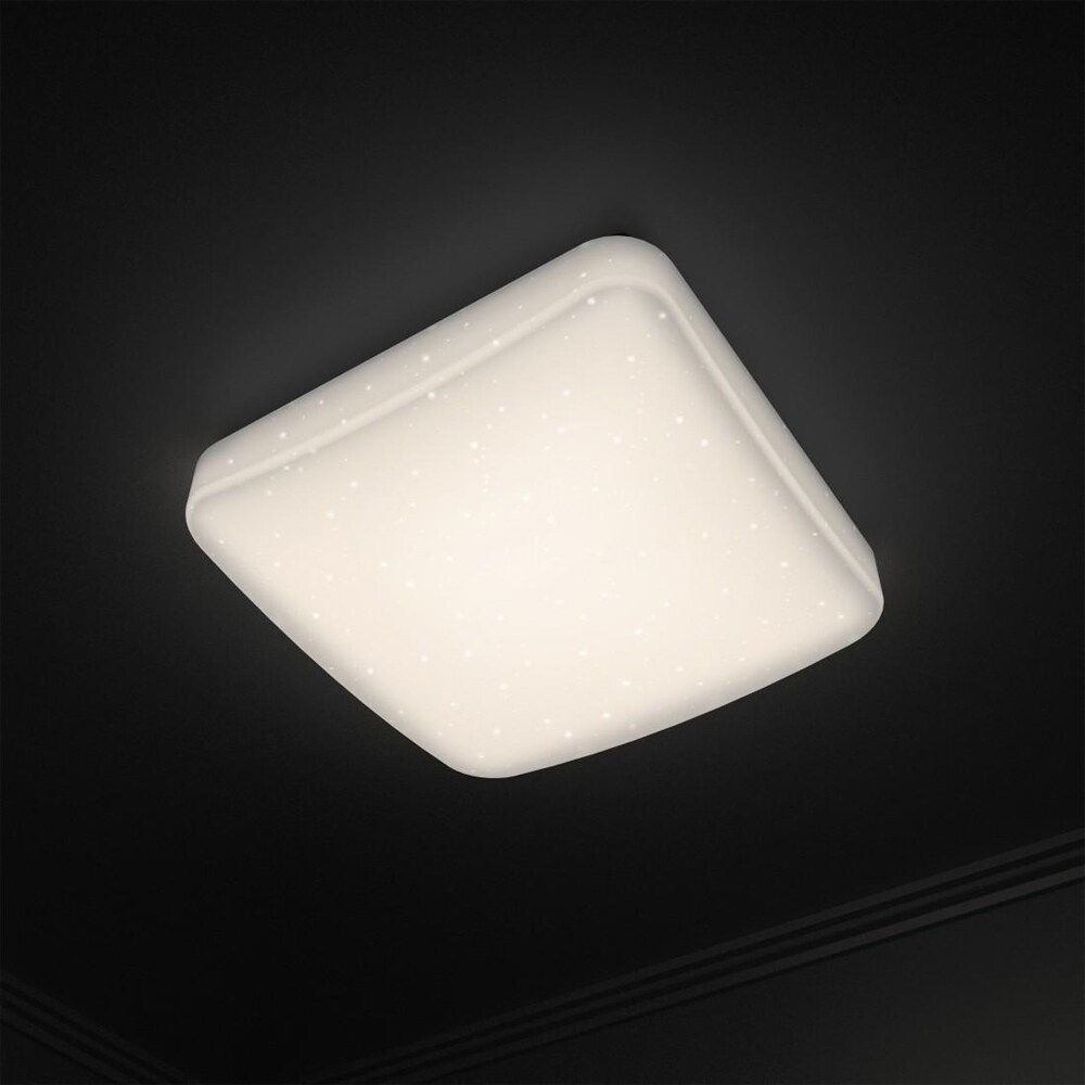 Plafoniera LED Smart HAMA Glitter, 18W, 2000lm, Wi-Fi, Control aplicatie, alb